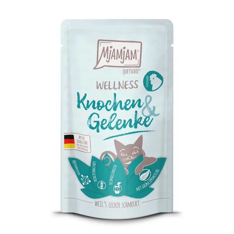 MJAMJAM Pouchbeutel WELLNESS Knochen & Gelenke Huhn 125 g Versand Am Gleichen Tag